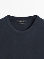 100% cotton short sleeve knit sweater