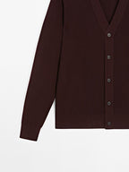 100% cotton textured knit cardigan