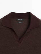 100% cotton knit polo shirt