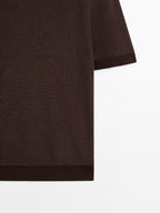 100% cotton knit polo shirt