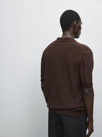 100% cotton knit polo shirt