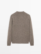 100% wool Argyle knit sweater