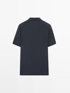 100% cotton knit short sleeve polo shirt