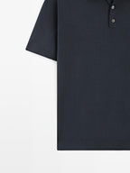 100% cotton knit short sleeve polo shirt