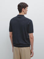 100% cotton knit short sleeve polo shirt