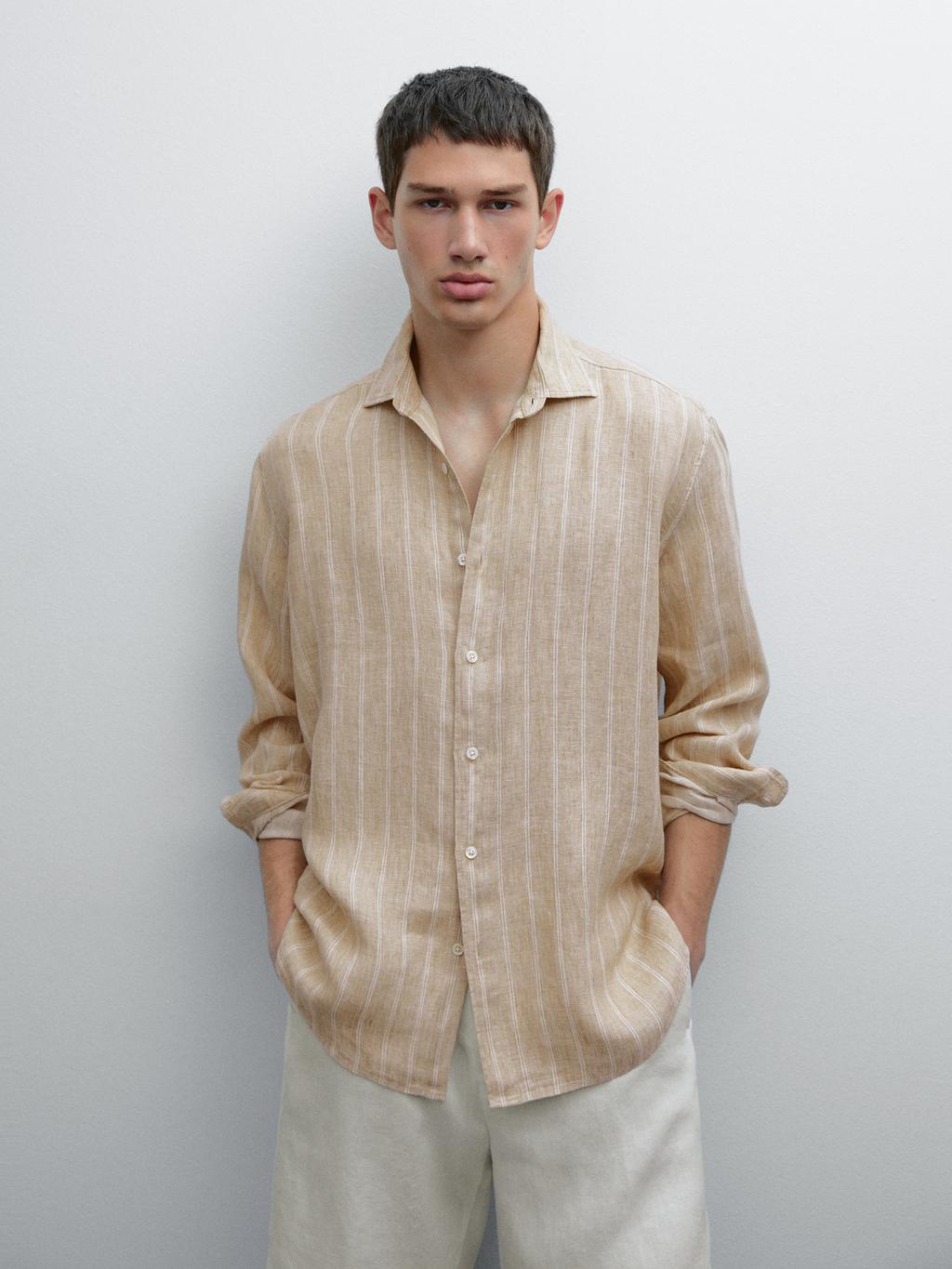 Regular fit double-stripe shirt