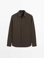 Regular fit twill shirt