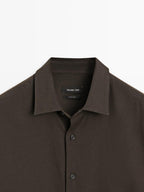 Regular fit twill shirt