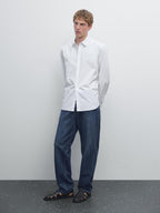 Regular fit poplin shirt