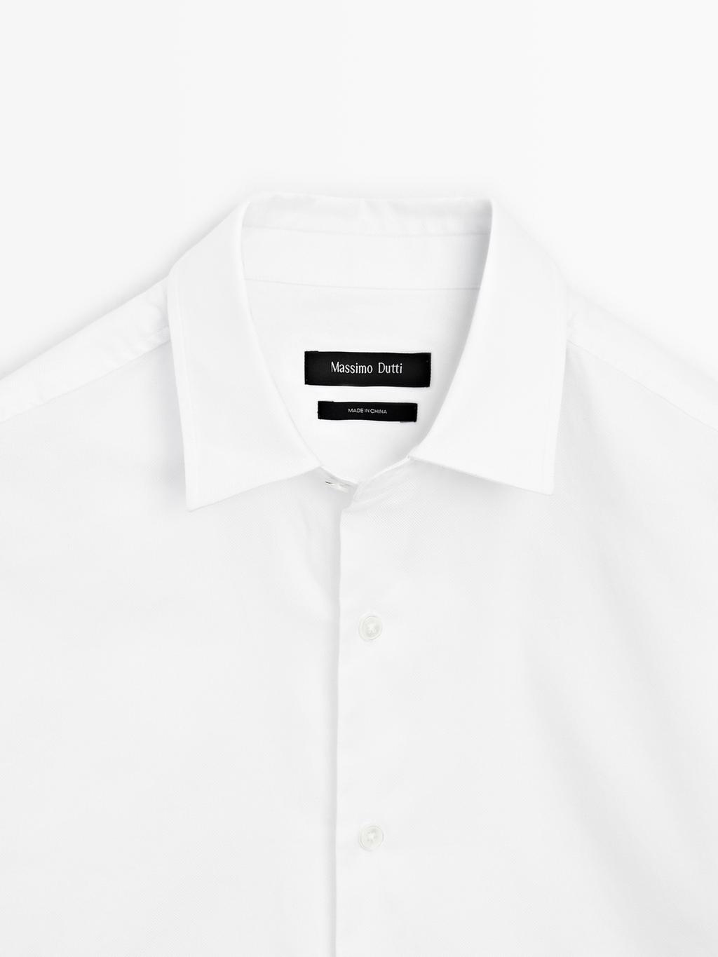 Regular fit textured shirt