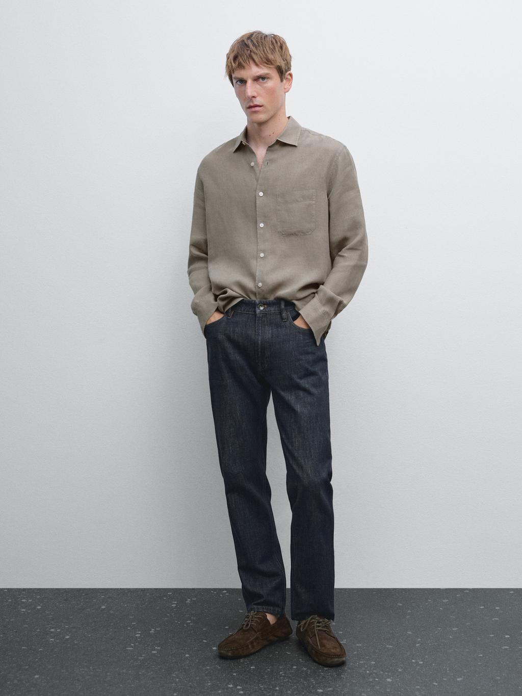 Regular fit shirt with pocket detail