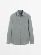Regular fit shirt with pocket detail