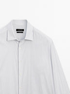 Regular fit micro-striped shirt