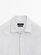 Regular fit micro-striped shirt