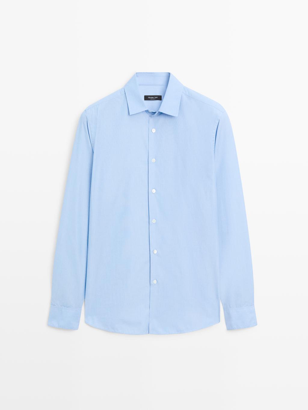 Regular-fit 100% cotton shirt
