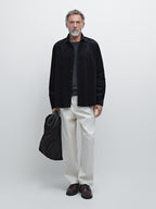 Regular fit corduroy overshirt