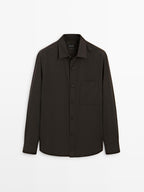 Relaxed fit shirt with pocket