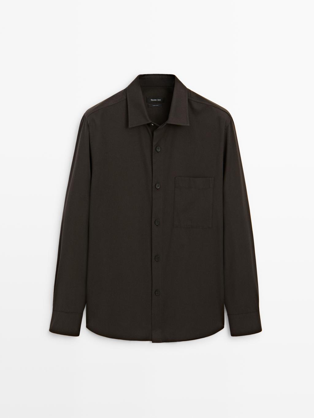 Relaxed fit shirt with pocket