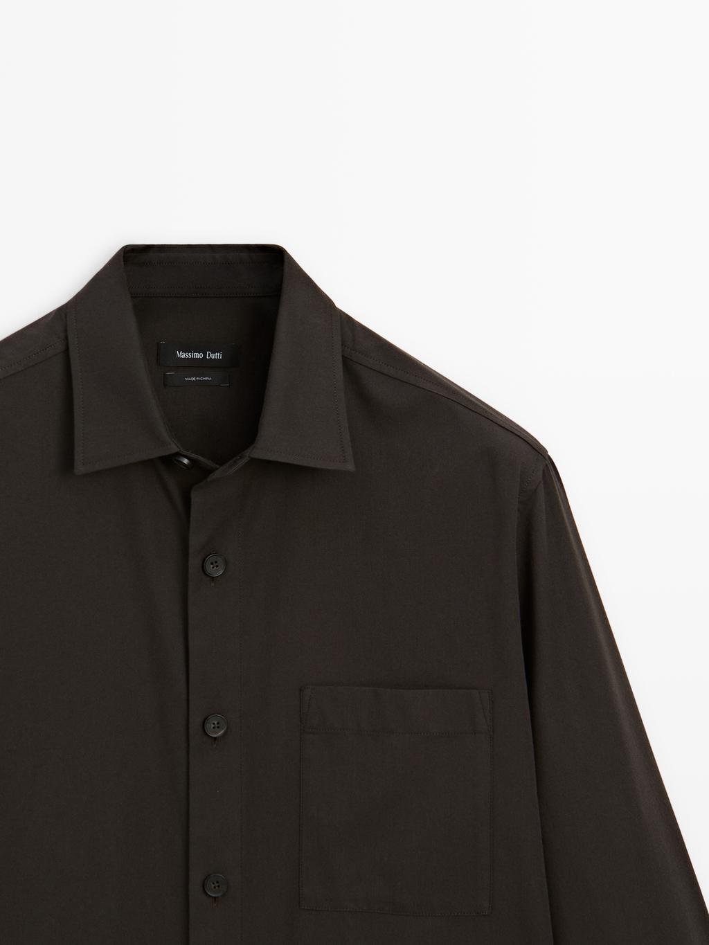 Relaxed fit shirt with pocket