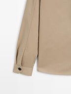 Cotton blend overshirt with pockets