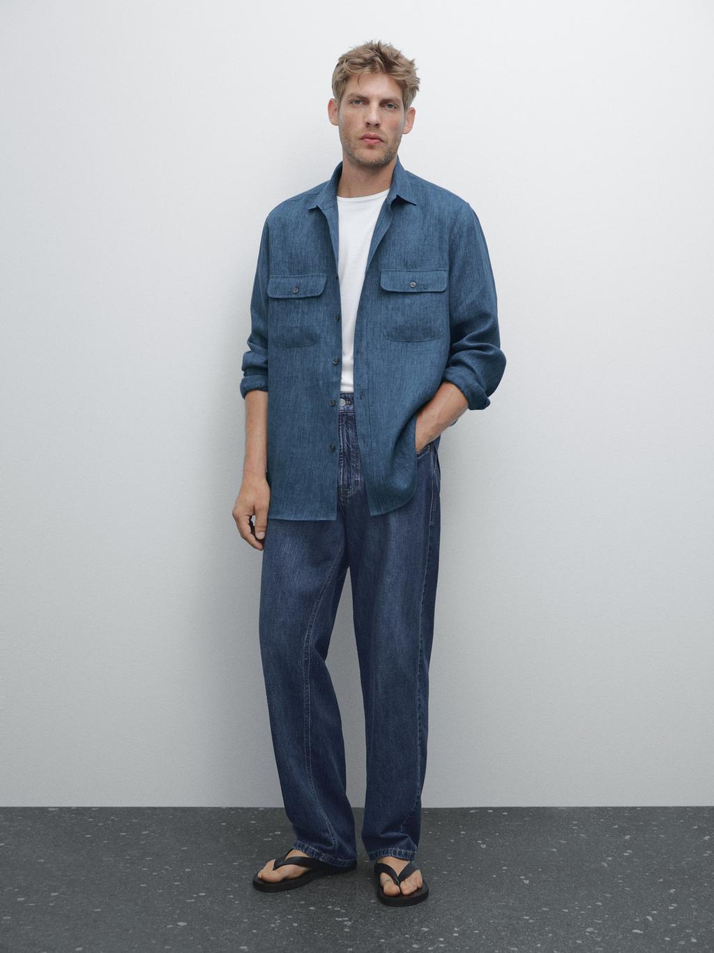 Regular fit faded shirt