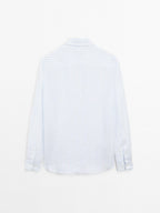 Slim fit 100% linen shirt
