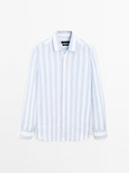Regular fit wide stripe shirt