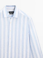 Regular fit wide stripe shirt