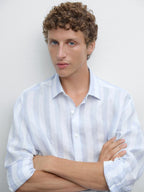 Regular fit wide stripe shirt