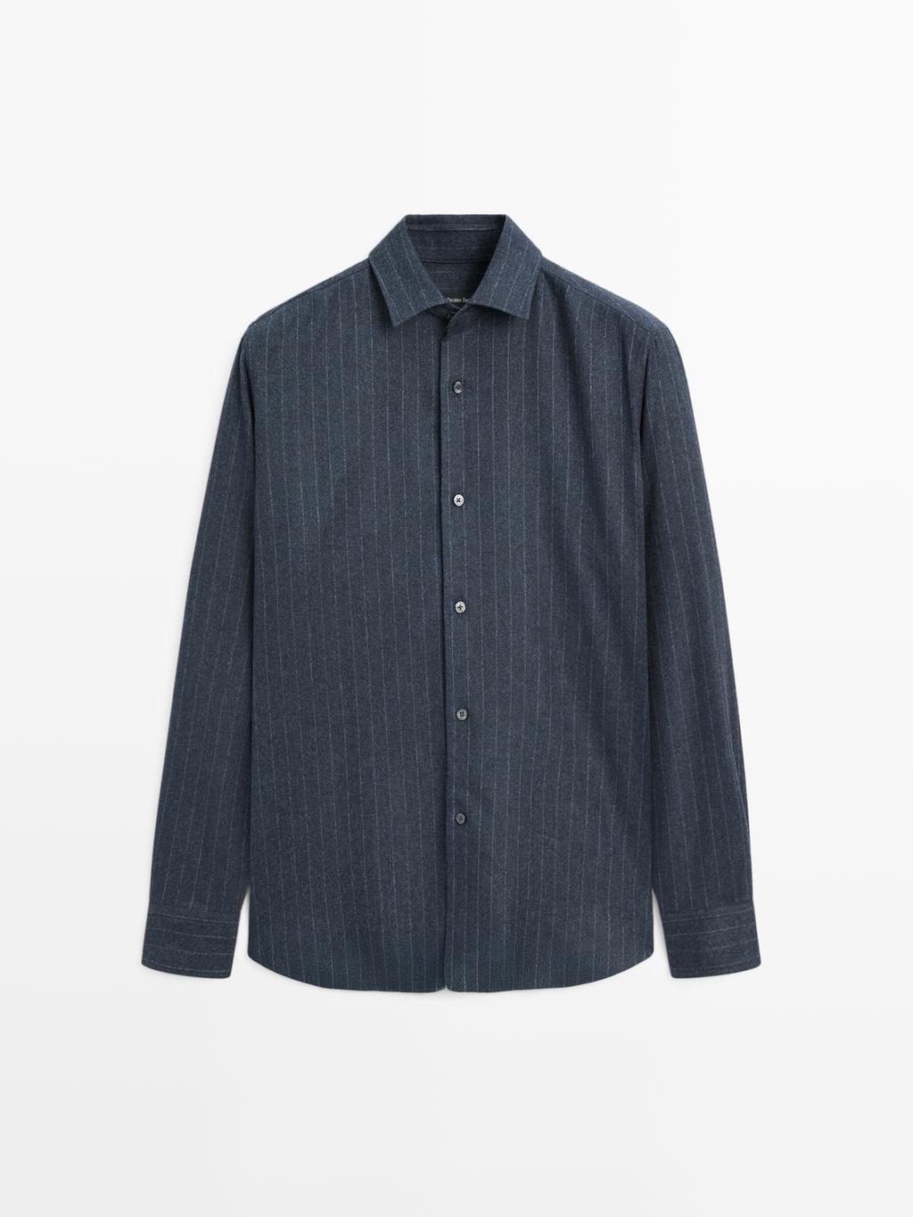Regular fit pinstriped shirt