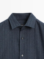 Regular fit pinstriped shirt