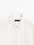 Regular fit pinstripe shirt