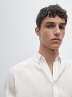 Regular fit pinstripe shirt