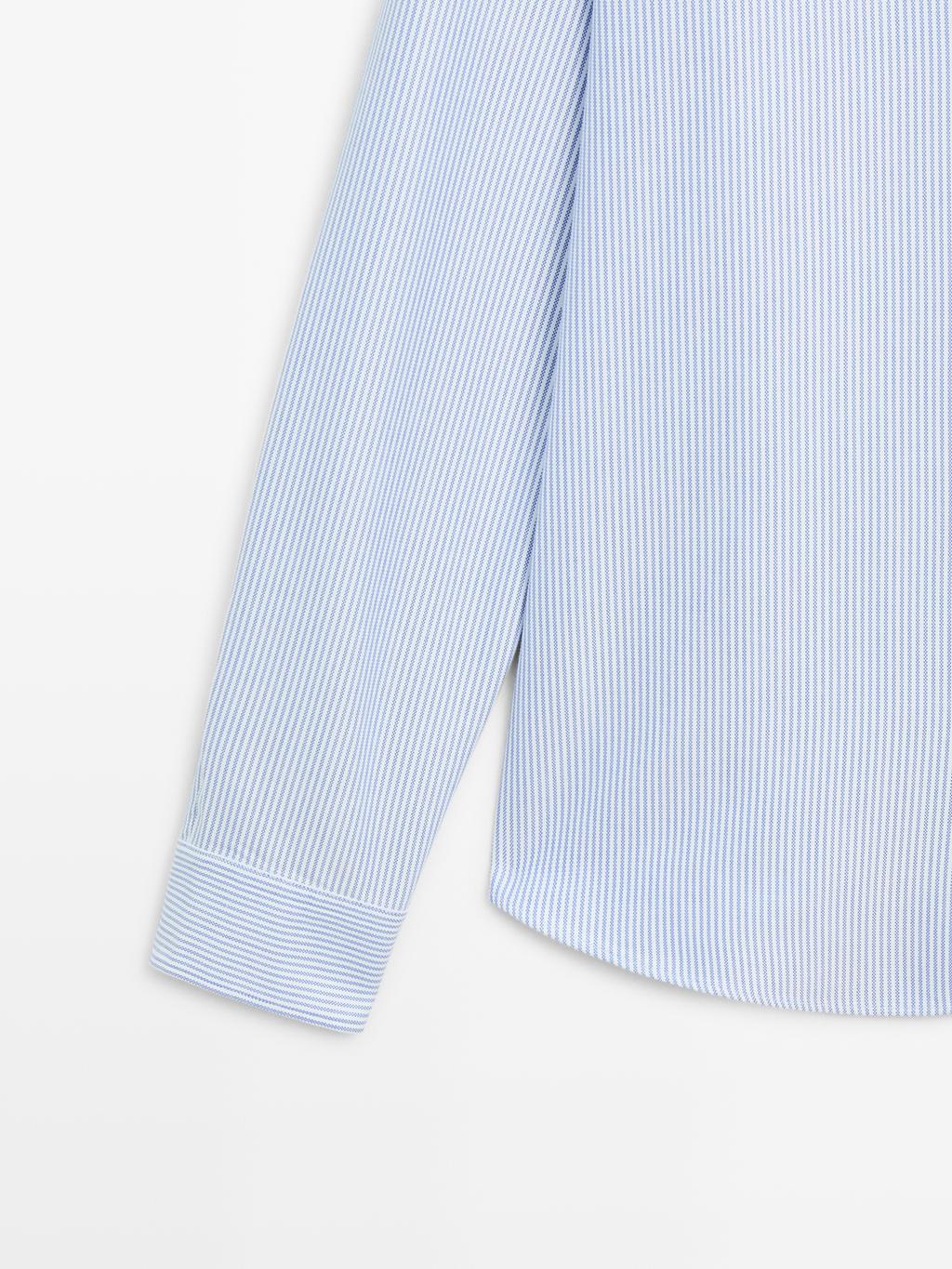 Regular fit striped Oxford shirt