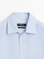 Regular fit striped Oxford shirt