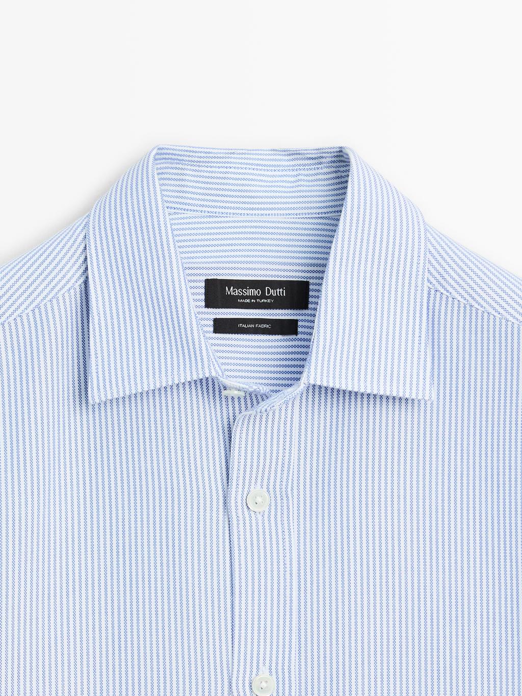 Regular fit striped Oxford shirt