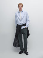 Regular fit striped Oxford shirt