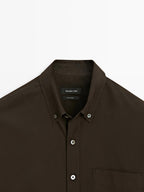 Regular-fit shirt with pocket