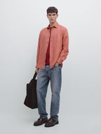 100% linen slim fit shirt