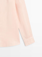 Slim fit stand collar shirt