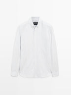 100% cotton regular fit striped shirt