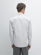 100% cotton regular fit striped shirt