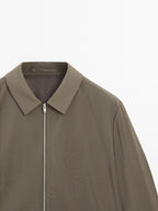 Total look double wool blend jacket