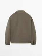 Total look double wool blend jacket