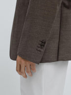 100% wool textured blazer