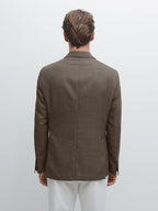 100% wool textured blazer