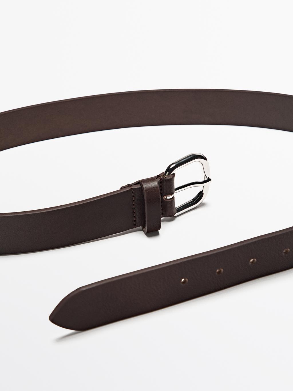 Soft nappa leather belt