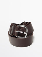 Soft nappa leather belt