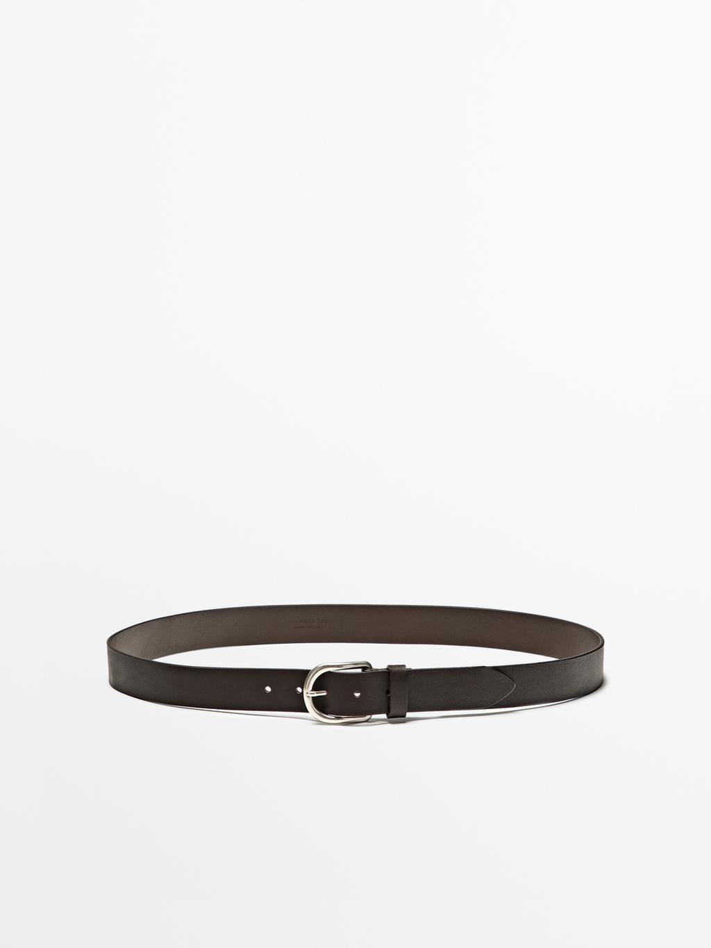 Nappa leather belt