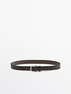 Nappa leather belt